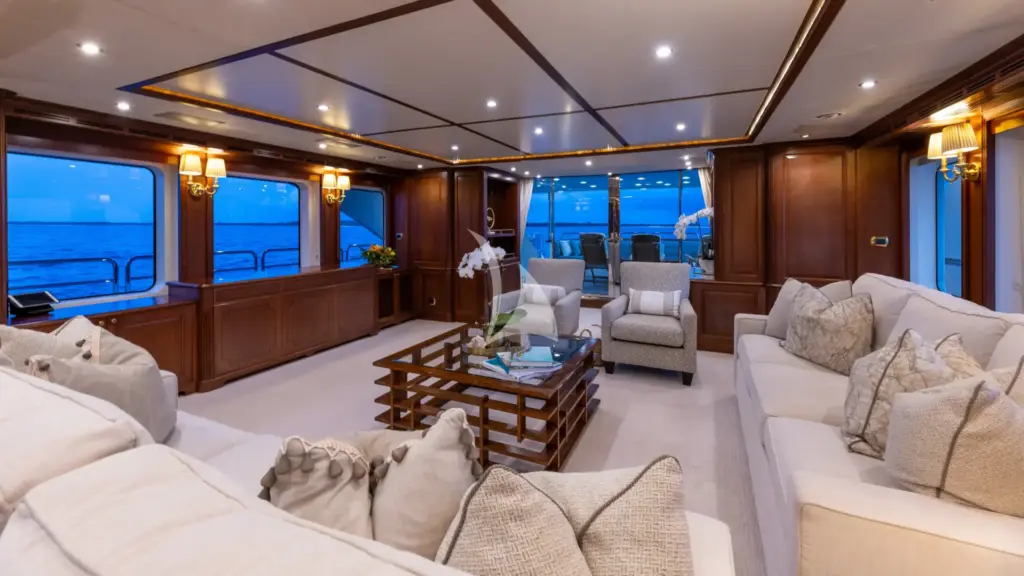 NAMASTE - Main Salon Looking Aft