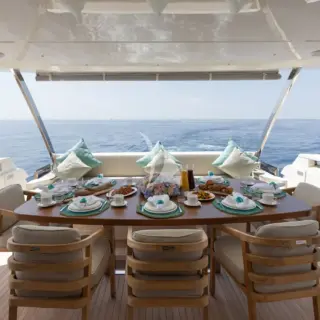 ALEGRIA II Exterior Dining Main Deck