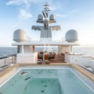 Sun deck jacuzzi