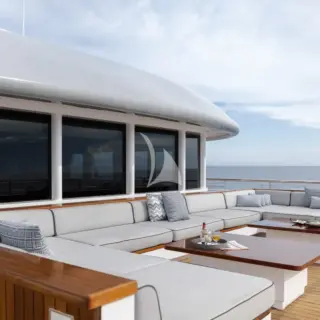 Foredeck lounging area