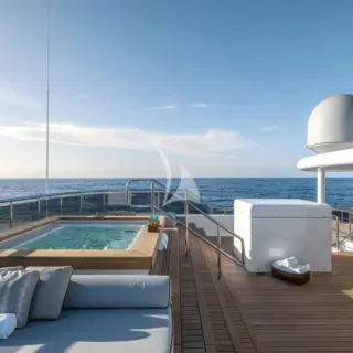 Sun deck jacuzzi